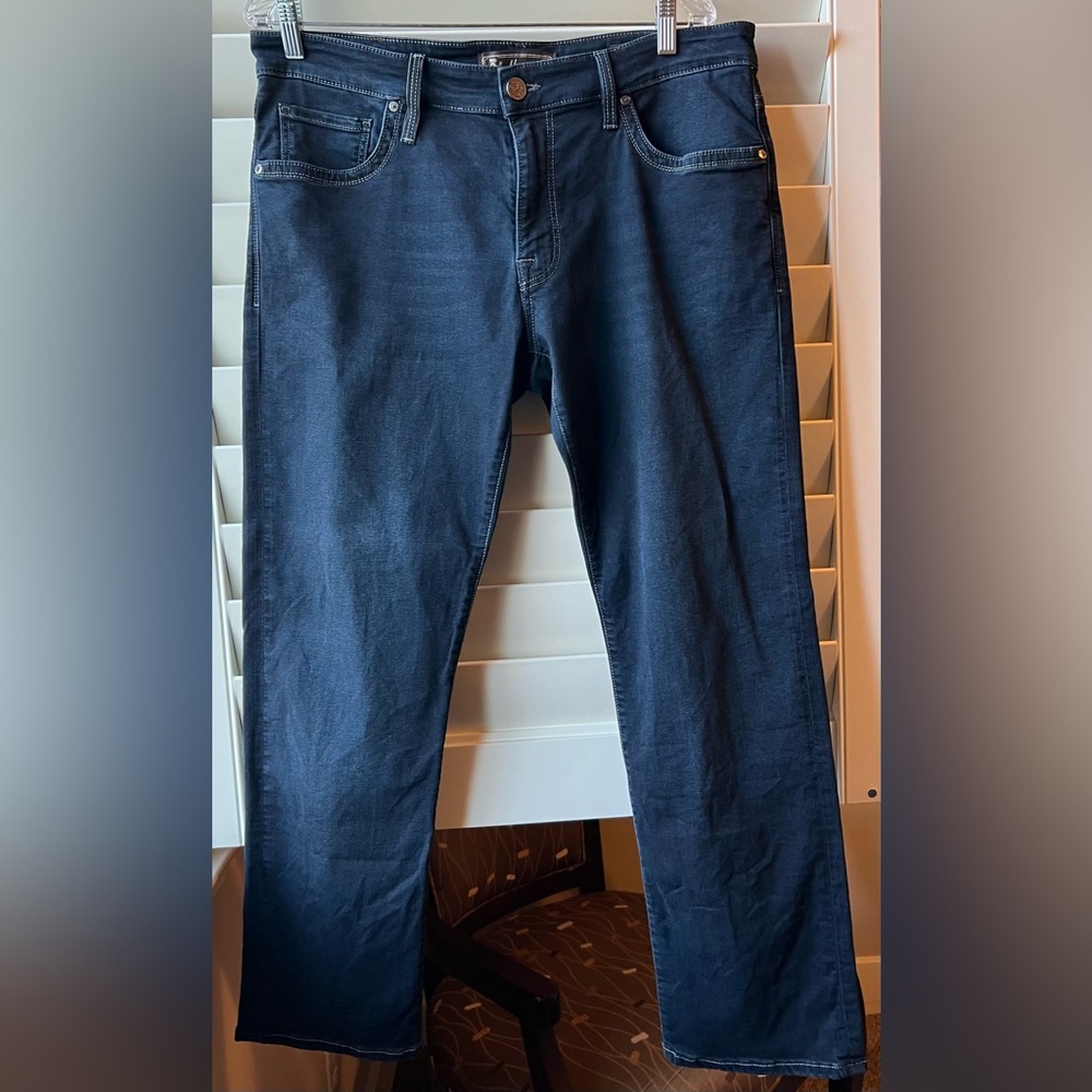 34 Heritage - 35/30 -  Men's Blue Jeans - Courage - Mid-Rise, Straight